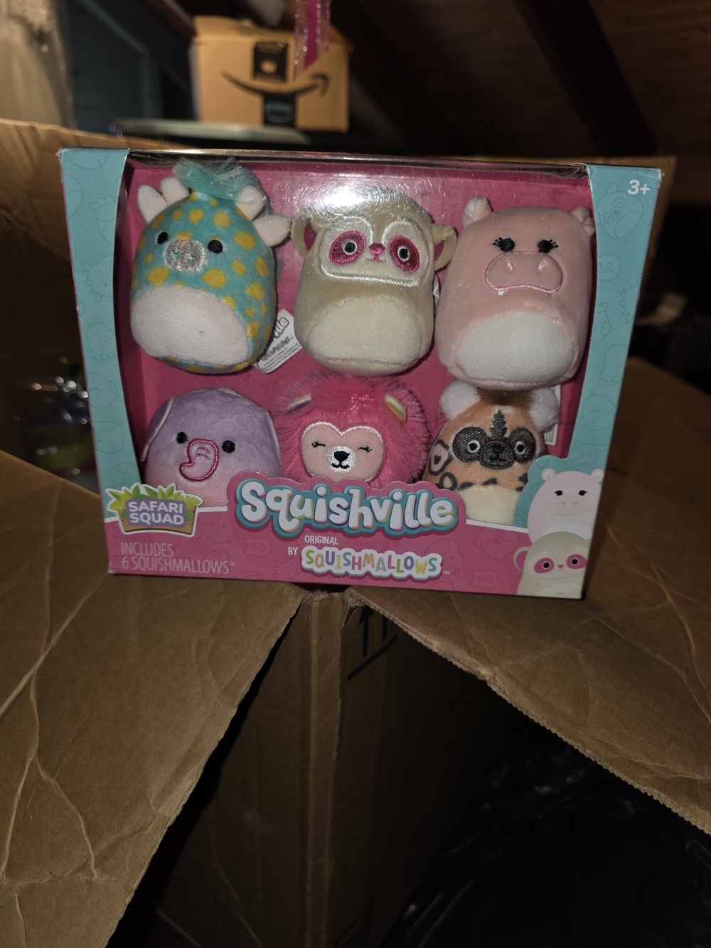 Safari Squad 6-Pack Squishville Squishmallows Plush Set